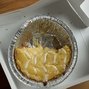 half eaten mango lassi pie lol