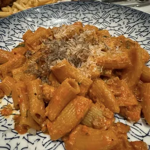 Some truffle pasta and sausage thing.  Really good as well!