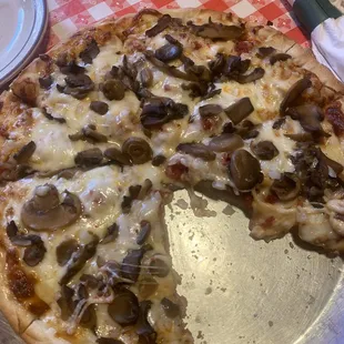 Mushroom &amp; Onion pizza