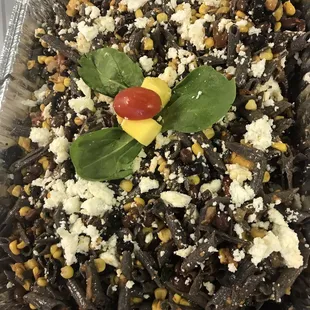 Southwest Pasta Salad tray for a catered affair