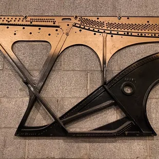 a close up of a piece of metal