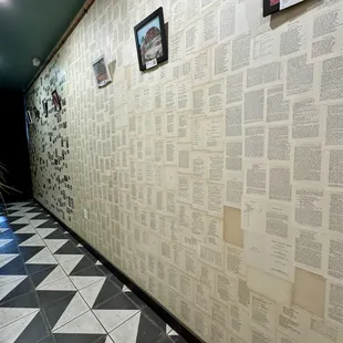 Hallway where the bathrooms are