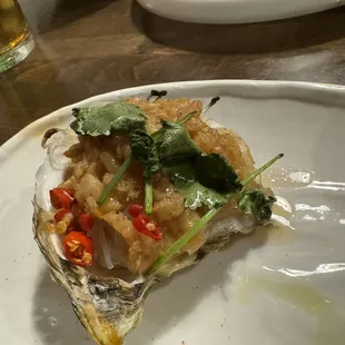 2 Piece Chargrilled Oysters with Fresh Garlic