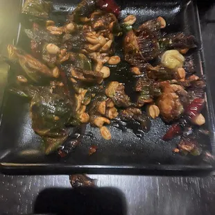 Kung Pao Brussel sprouts