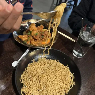 Orange Chicken (dinner portion) with Signature Lo Mein