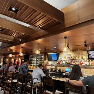 people sitting at the bar