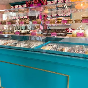 a display of pastries