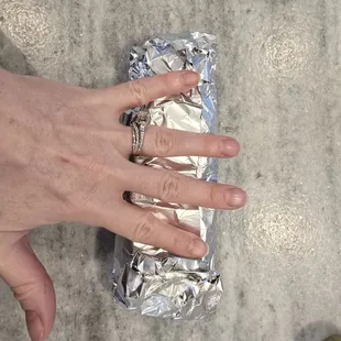 The burrito size is a lot smaller than it used to be