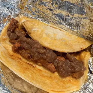 a chili beef sandwich