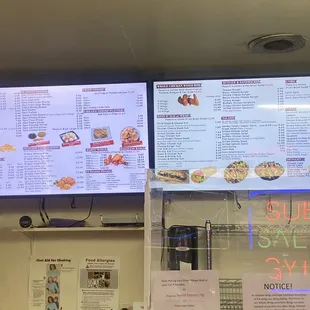 I got the Lamb Gyro and 5 ieces Party wings with Fries and Can Soda