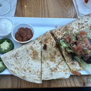 Excellent quesadilla