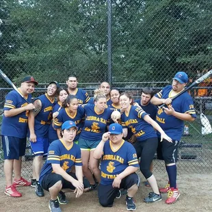 Cobra Kai softball team. Thanks to Ph.D Pub we had a great season in Pilsen!