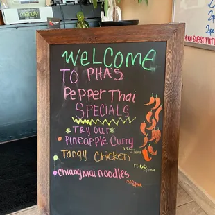 a welcome sign