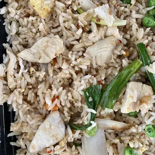 Kow Pad Fried Rice Dinner (with chicken) - delicious!