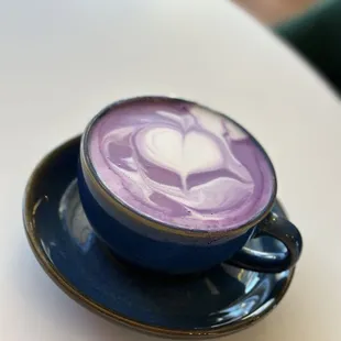 Ube latte