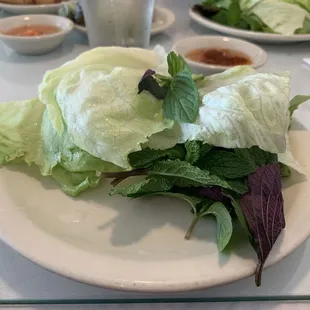 Lettuce and Mint Wraps