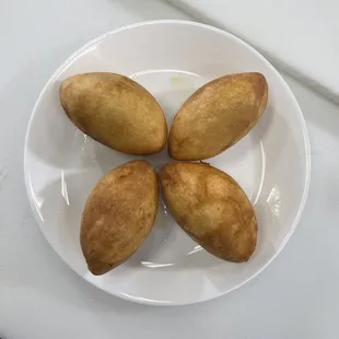 Football- pork, mushroom in a spongy sweet savory mochi
