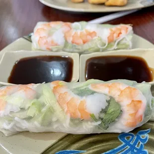 Huge translucent spring rolls!