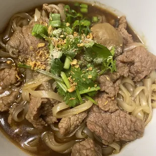 Beef and beef ball noodle soup