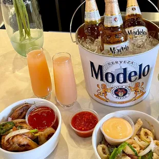 Happy Hour! Beer buckets, natural wines, peach Bellinis, appetizers &amp; more! 
3-5pm everyday!
