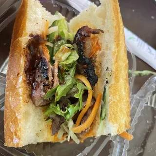 Grilled Lemongrass Pork Shoulder Banh Mi