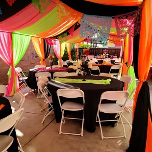 Tent draping