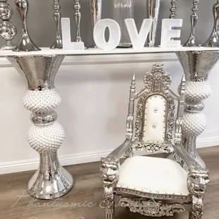 Now offering adult and kiddie throne chair rentals