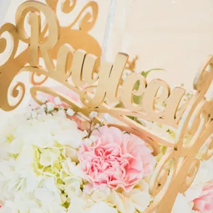 Floral arrangements done by our team