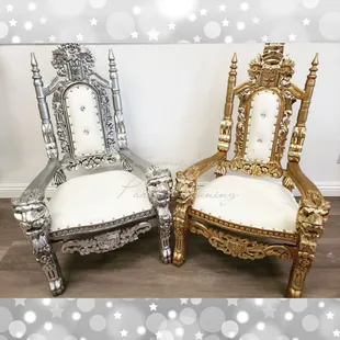 Now offering adult and kiddie throne chair rentals