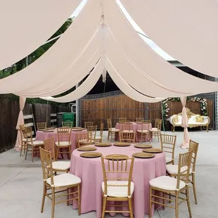 We offer naked draping best way to provide shade during summer days