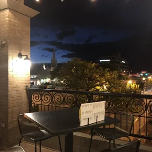 outside