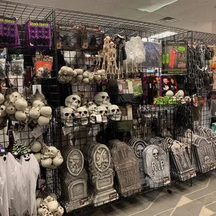 Tombstones and skulls