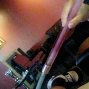 Our Hookah with ice. Definitely worth the $2 charge for ice