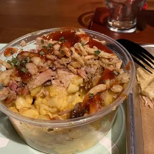 Pork belly Mac n cheese