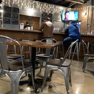 Interior - taps &amp; bar seating