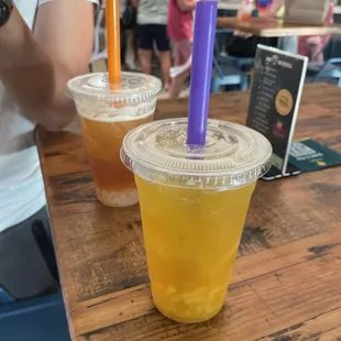 Mango Fruit Tea with mango jelly