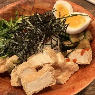 Vegan Bento with Soft-Boiled Egg
