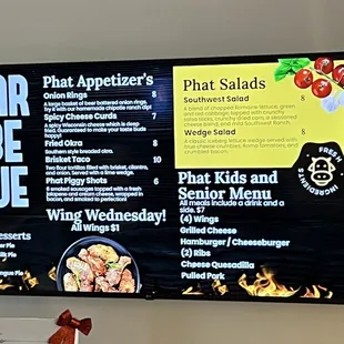 Menu One (Order at the front then take a seat)