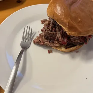 Beef Brisket Sandwich (half pound, huge)