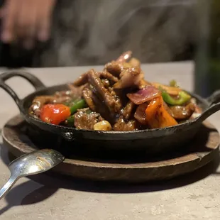 Sizzling beef