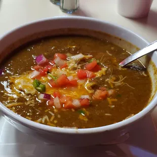 Spicy &amp; delicious pork green chile bowl