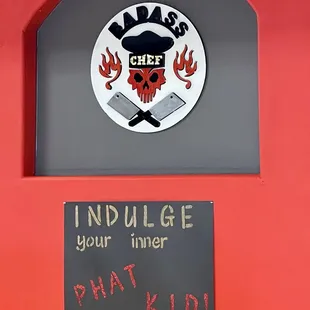 a sign for a restaurant