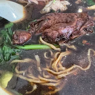 Delicious. Noodles with roasted duck.