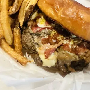 Phat Mushroom &amp; Onion Burger