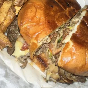 Phat Mushroom &amp; Onion Burger