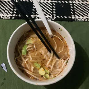Chicken Pho (I added avocado)
