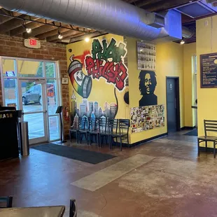 the interior of the restaurant