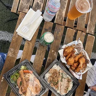 Kap Pow, braised chicken and Thai wings