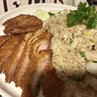 Crispy Pork with Fried Rice