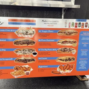 Menu - photo from 2022